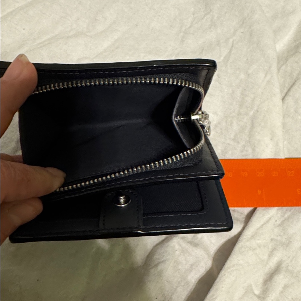 Coach Navy Wallet with Snowman Motif - Picture 5 of 6